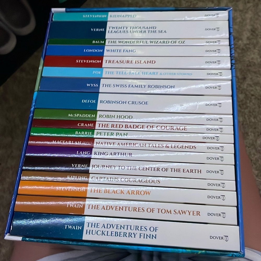 adventure stories! never touched.